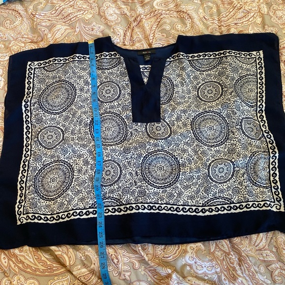 Style & Co sheer blouse top - Picture 4 of 8